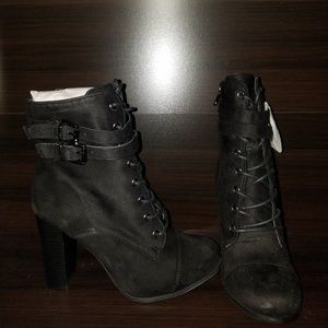 New/Never worn Charlotte Russe lace-up ankle boot